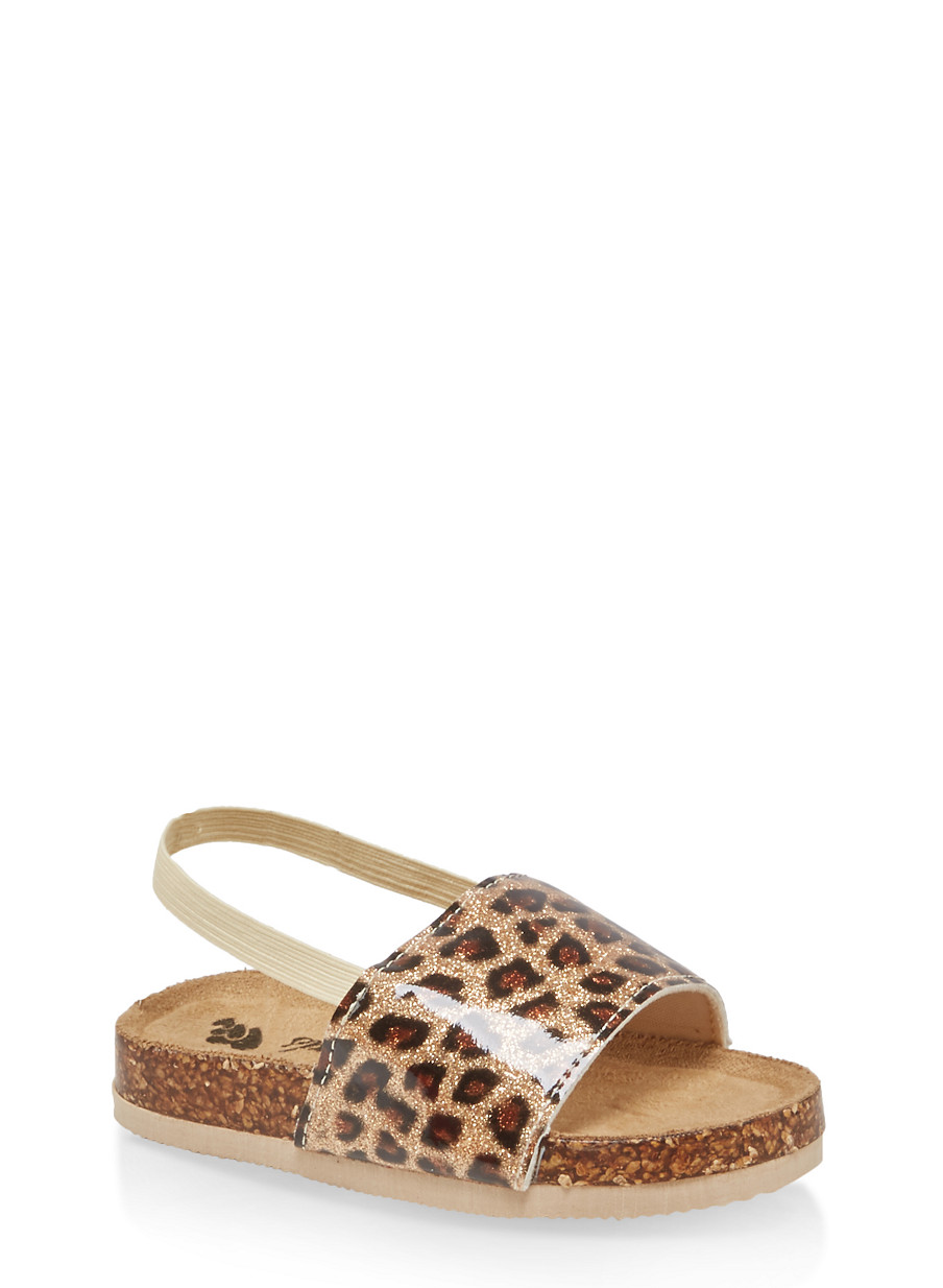 fawn footbed sandals