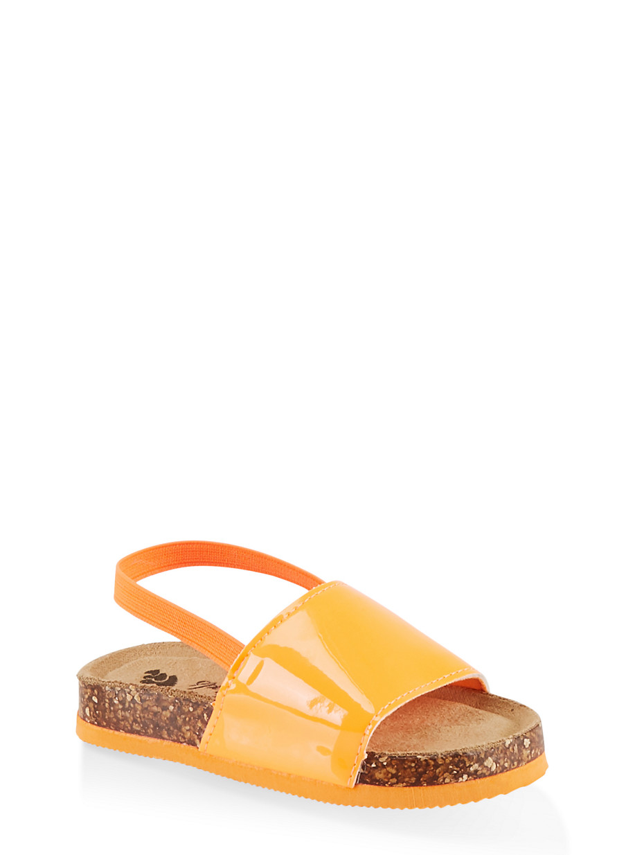 orange slingback shoes