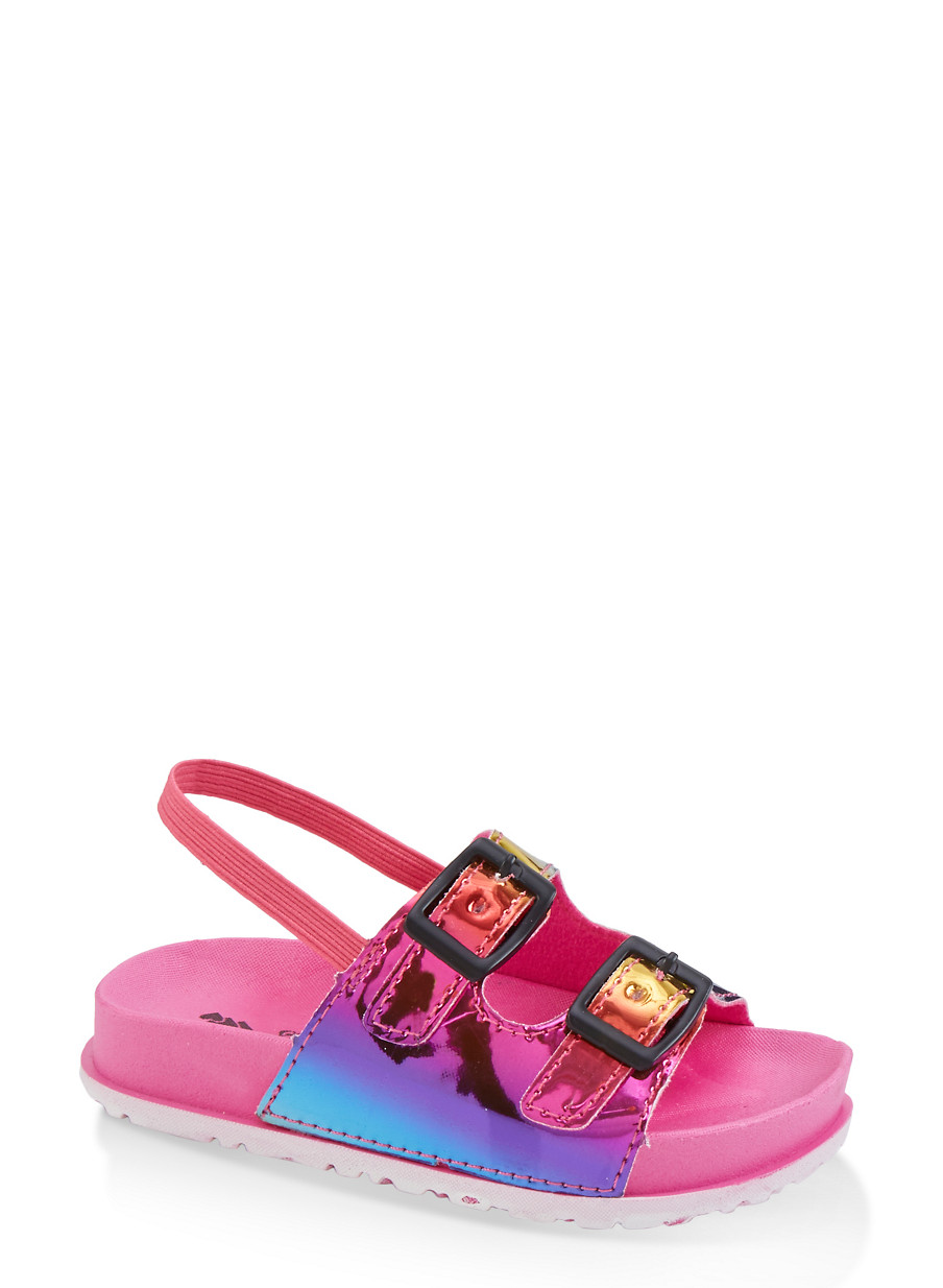 girls double buckle sandals