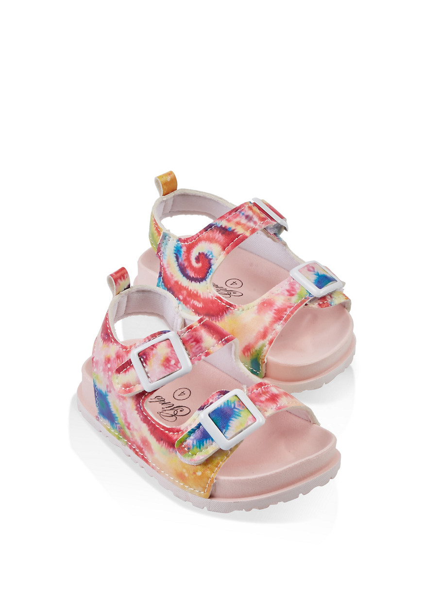 girls tie dye sandals