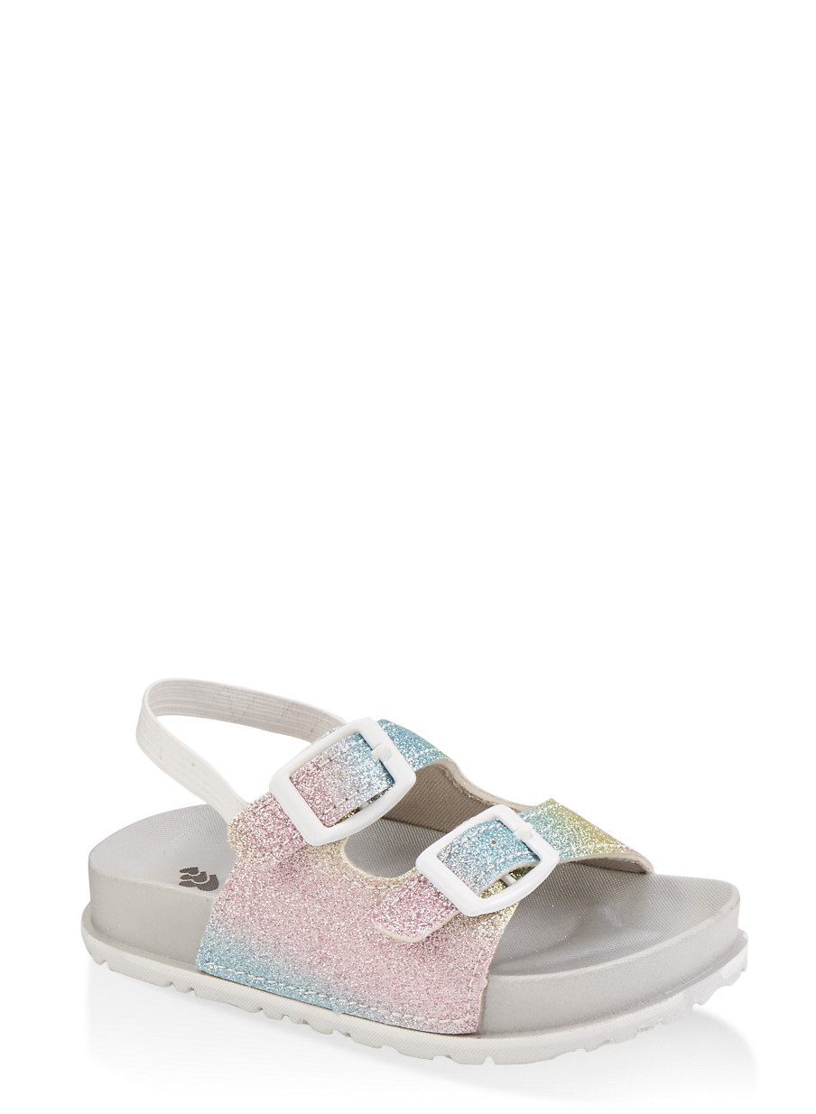 girls glitter sandals