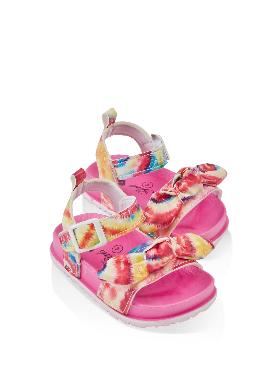 girls tie dye sandals