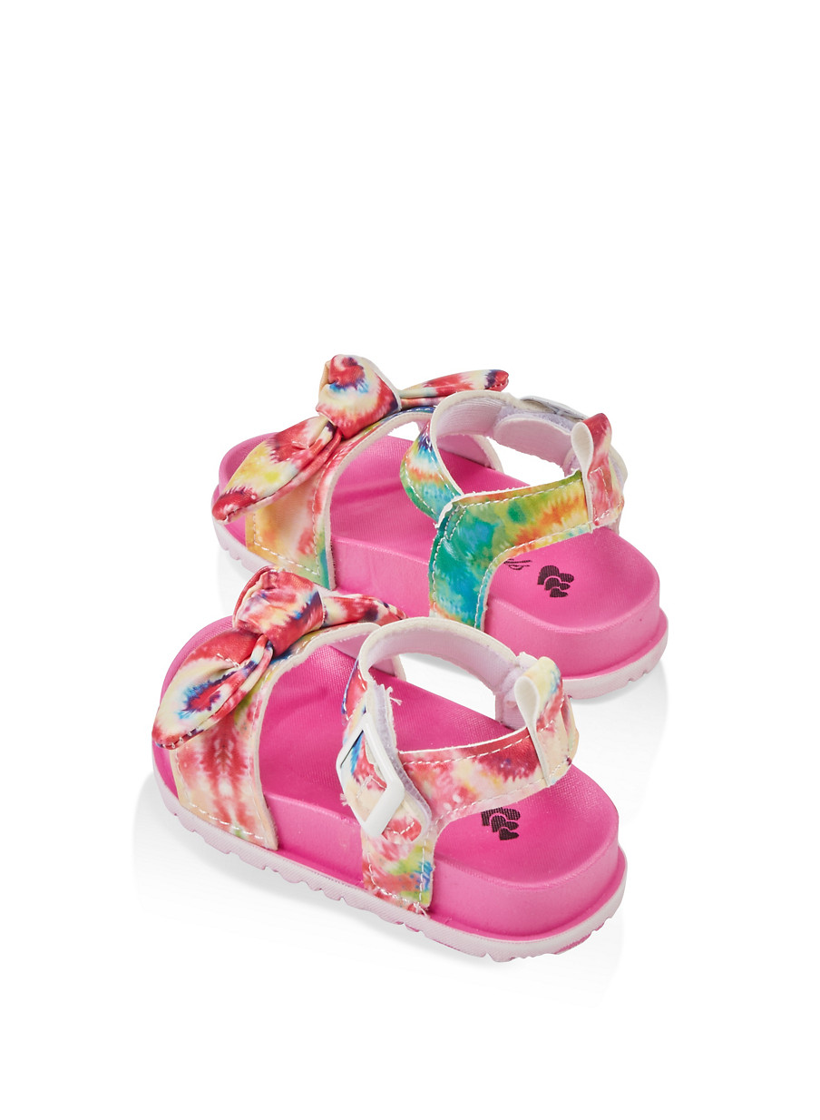girls tie dye sandals
