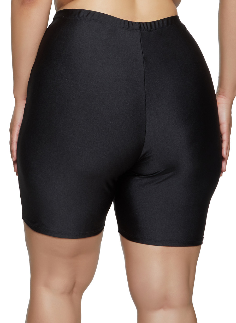 plus size biker shorts