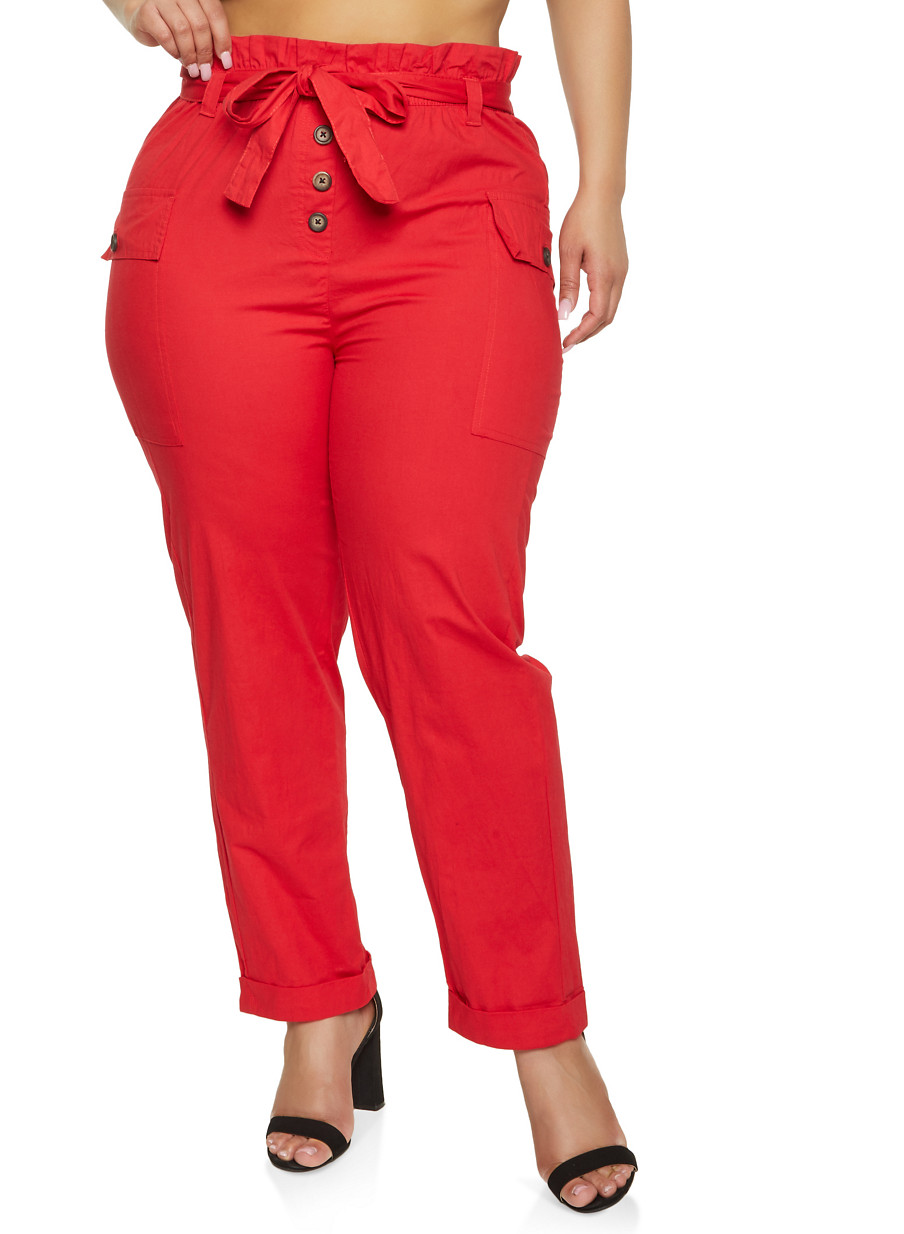 paper bag cargo pants