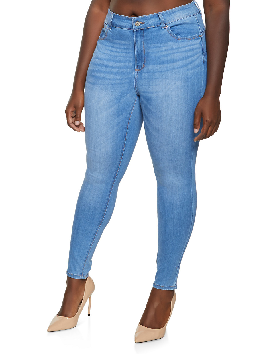 plus size push up jeans