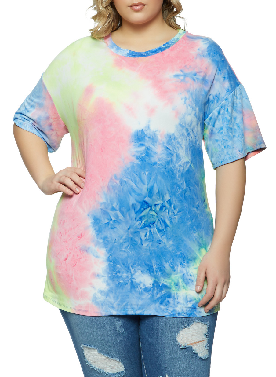 oversized tie dye tee