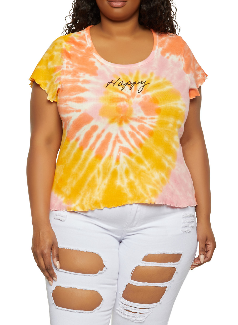 plus size tie dye tee