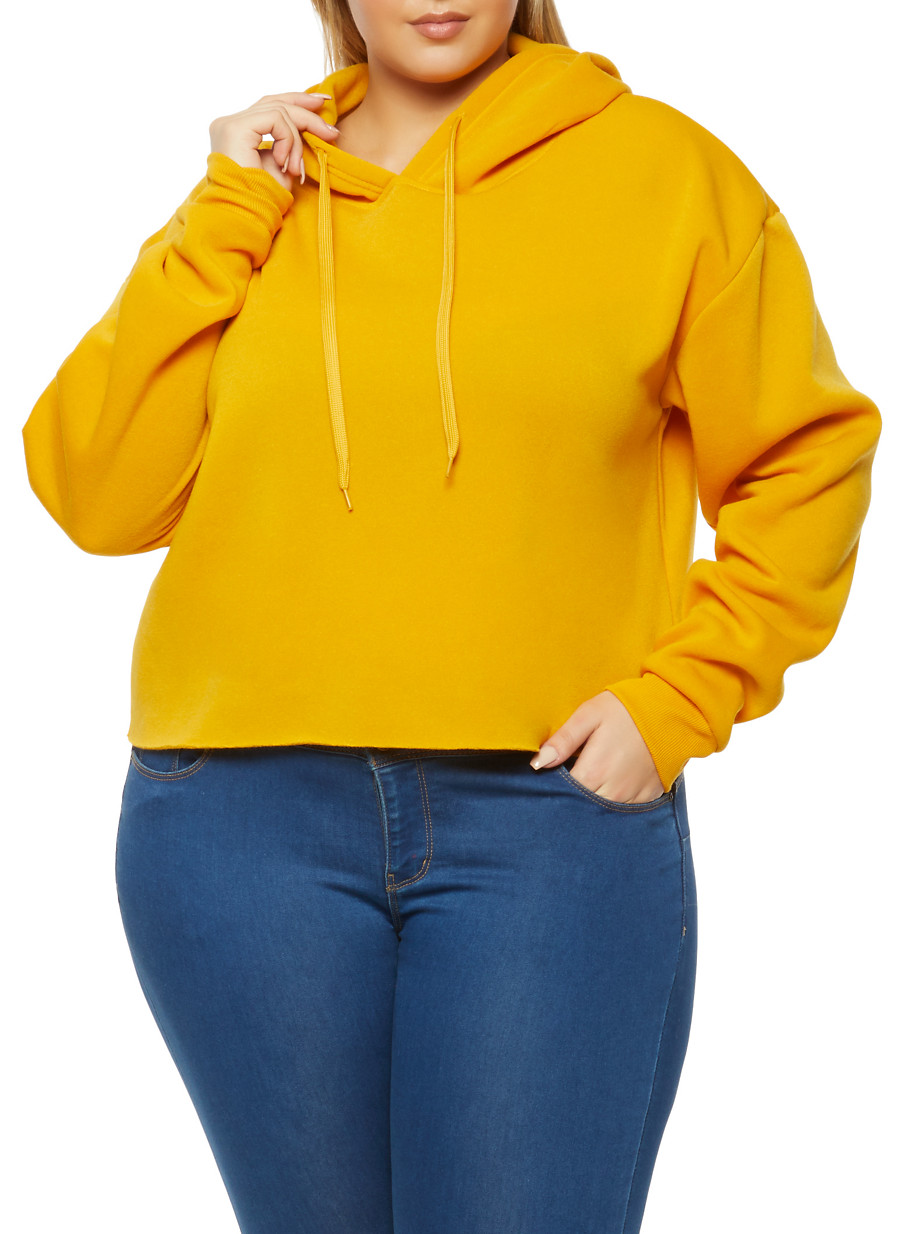 plus size yellow sweatshirt