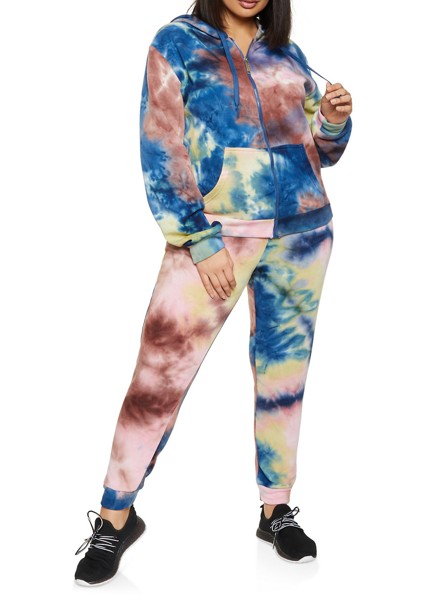 womens plus size tie dye sweatshirt