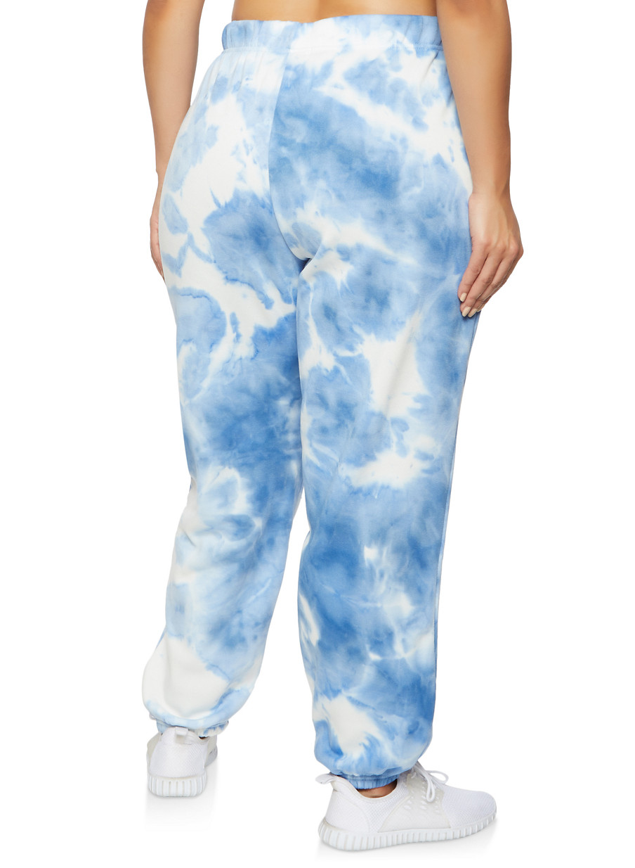 plus size tie dye sweatpants
