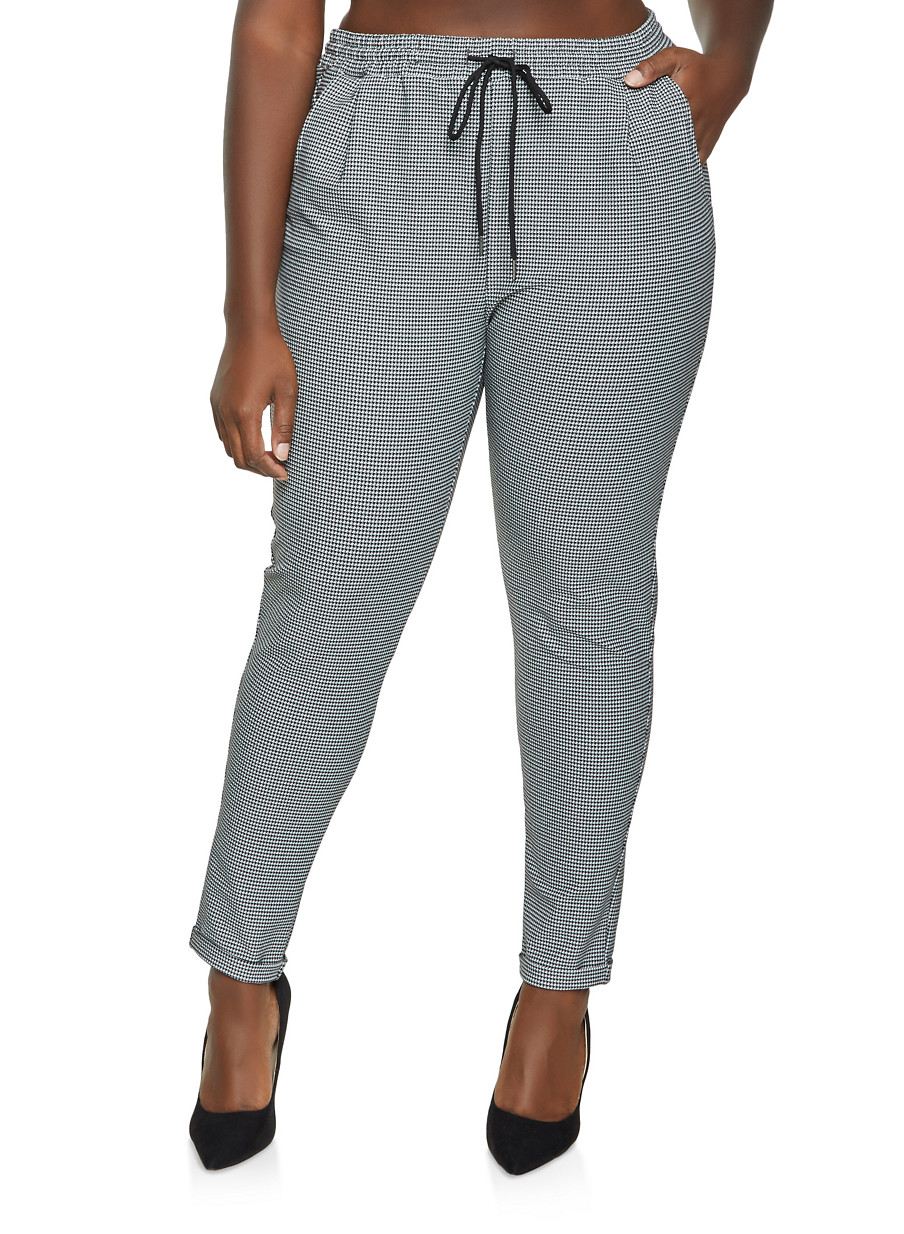 drawstring skinny pants