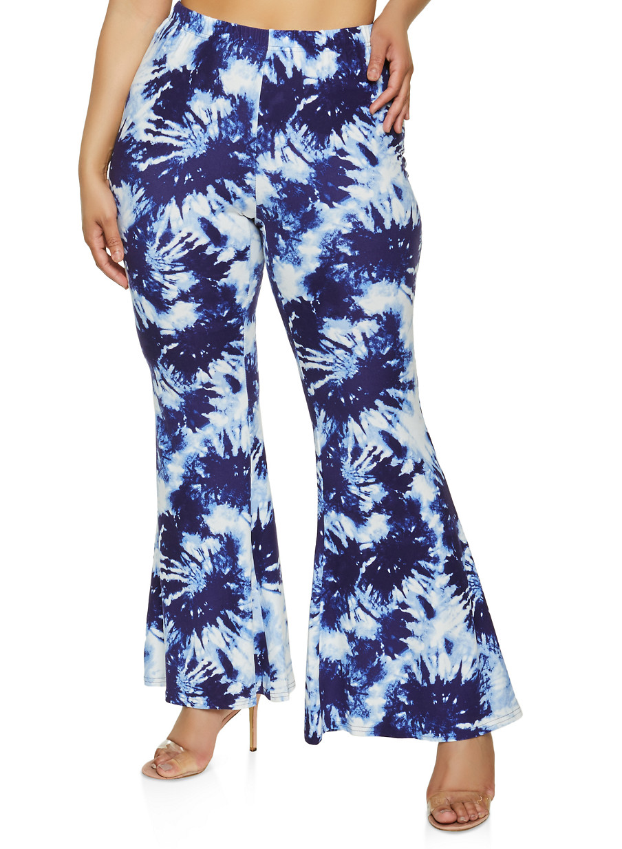 soft knit flared pants