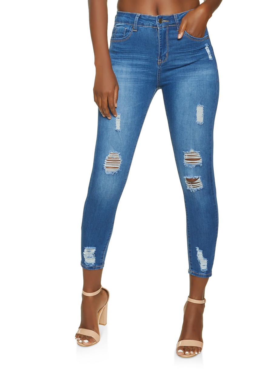 ripped skinny jeans