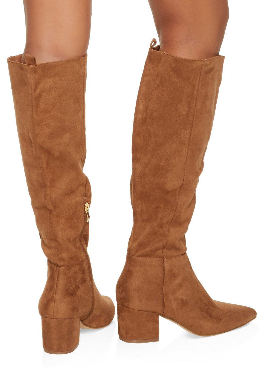 pointed toe tall boots