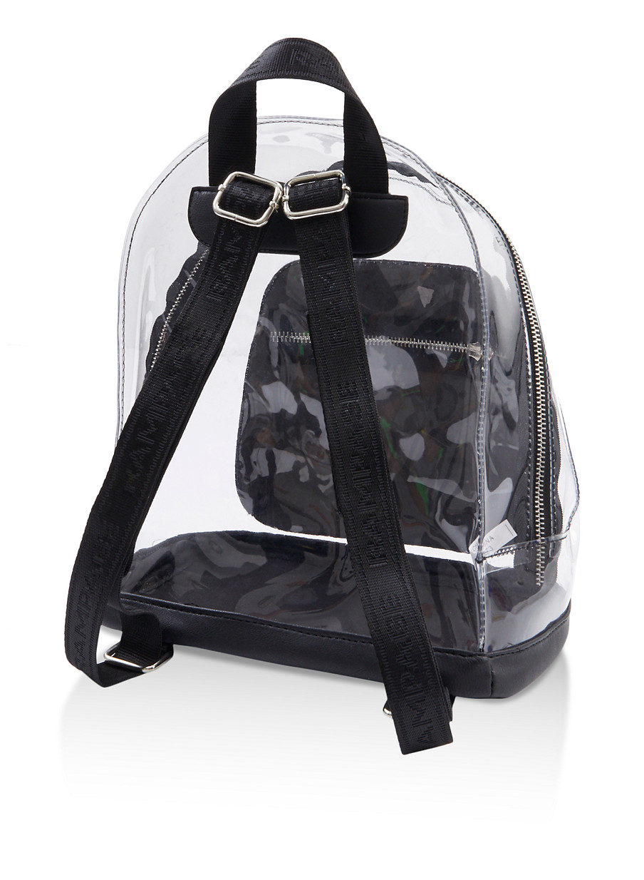 small clear backpack