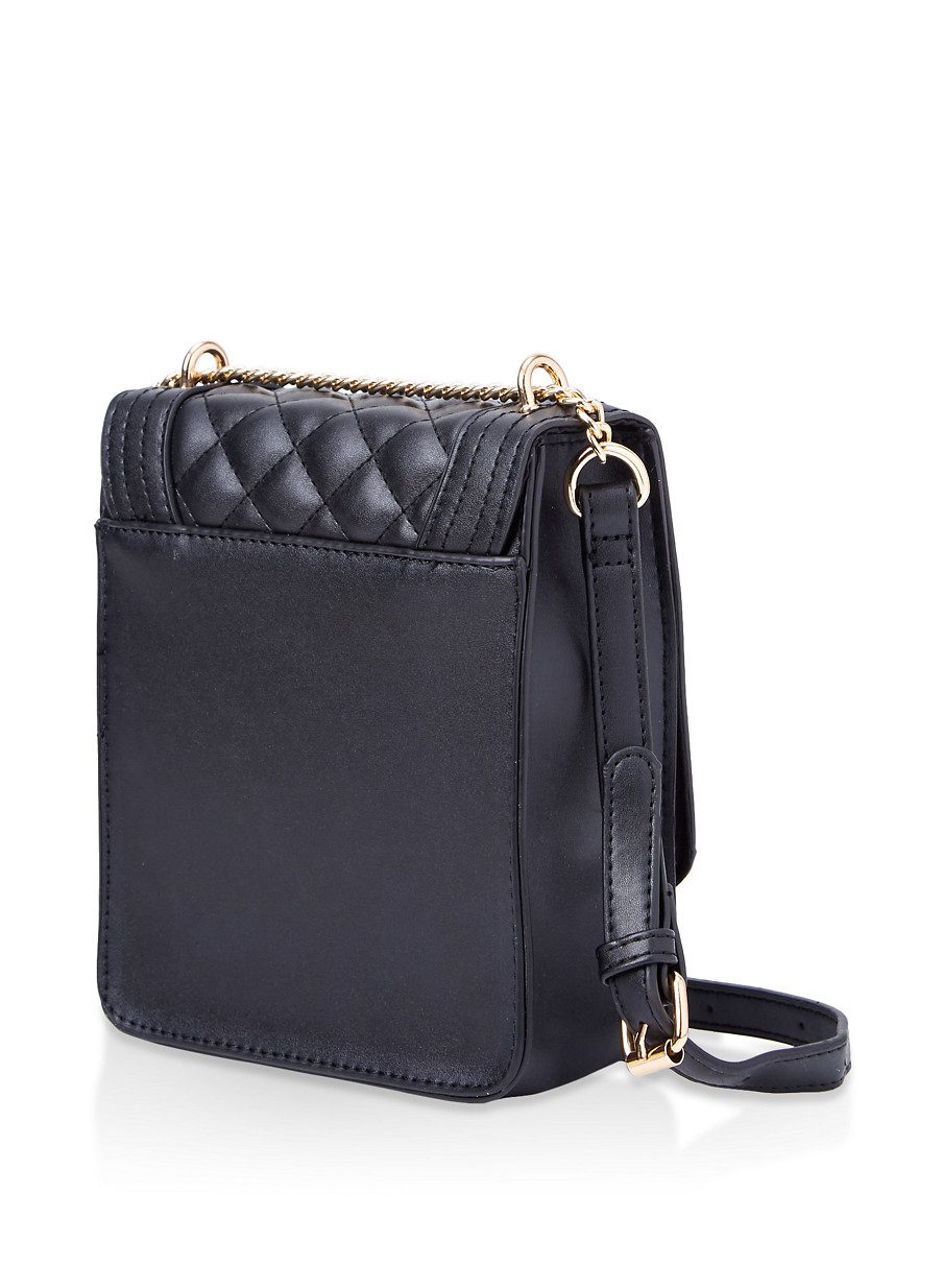 Quilted Chain Crossbody Bag
