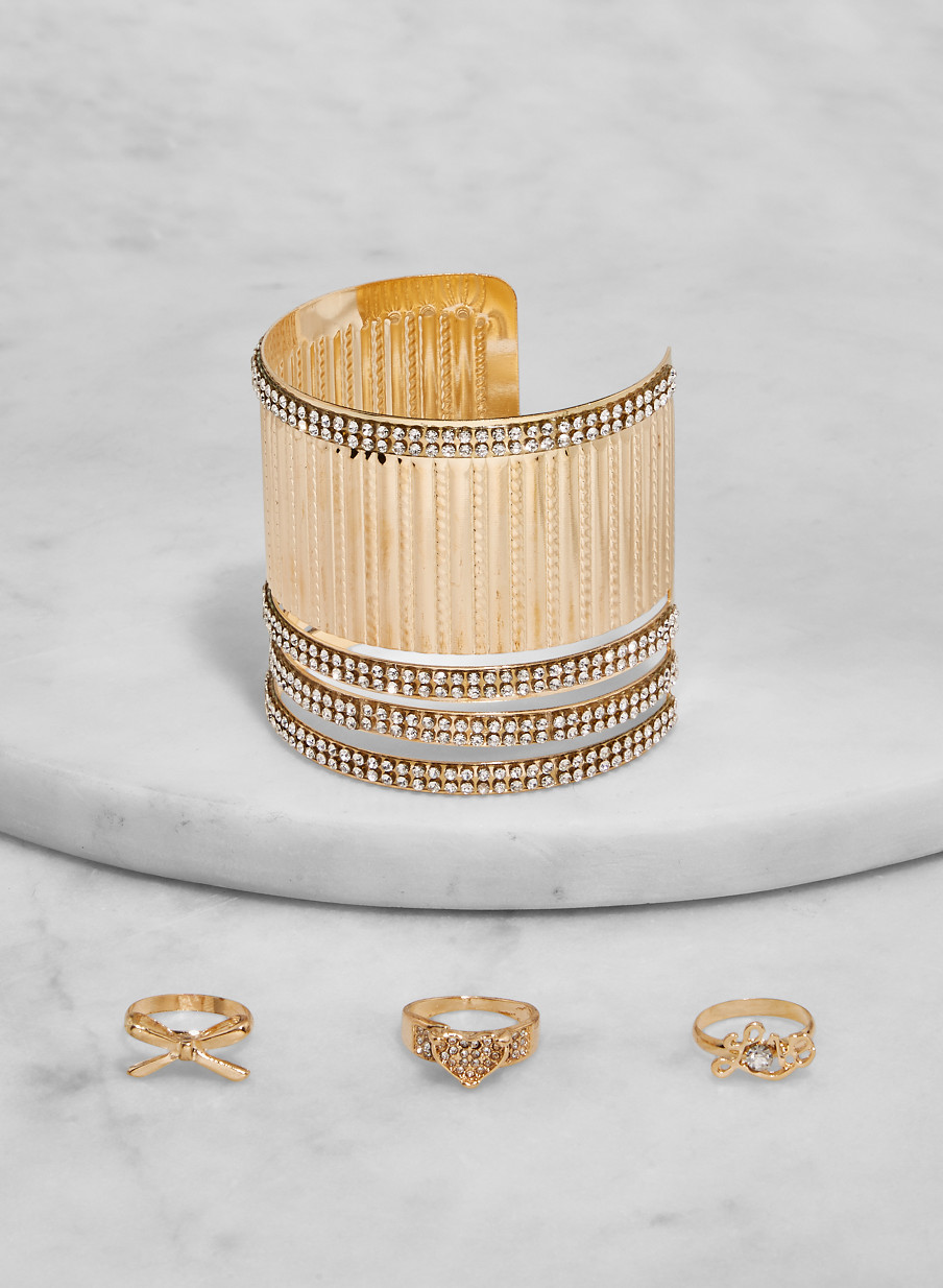 rhinestone cuff