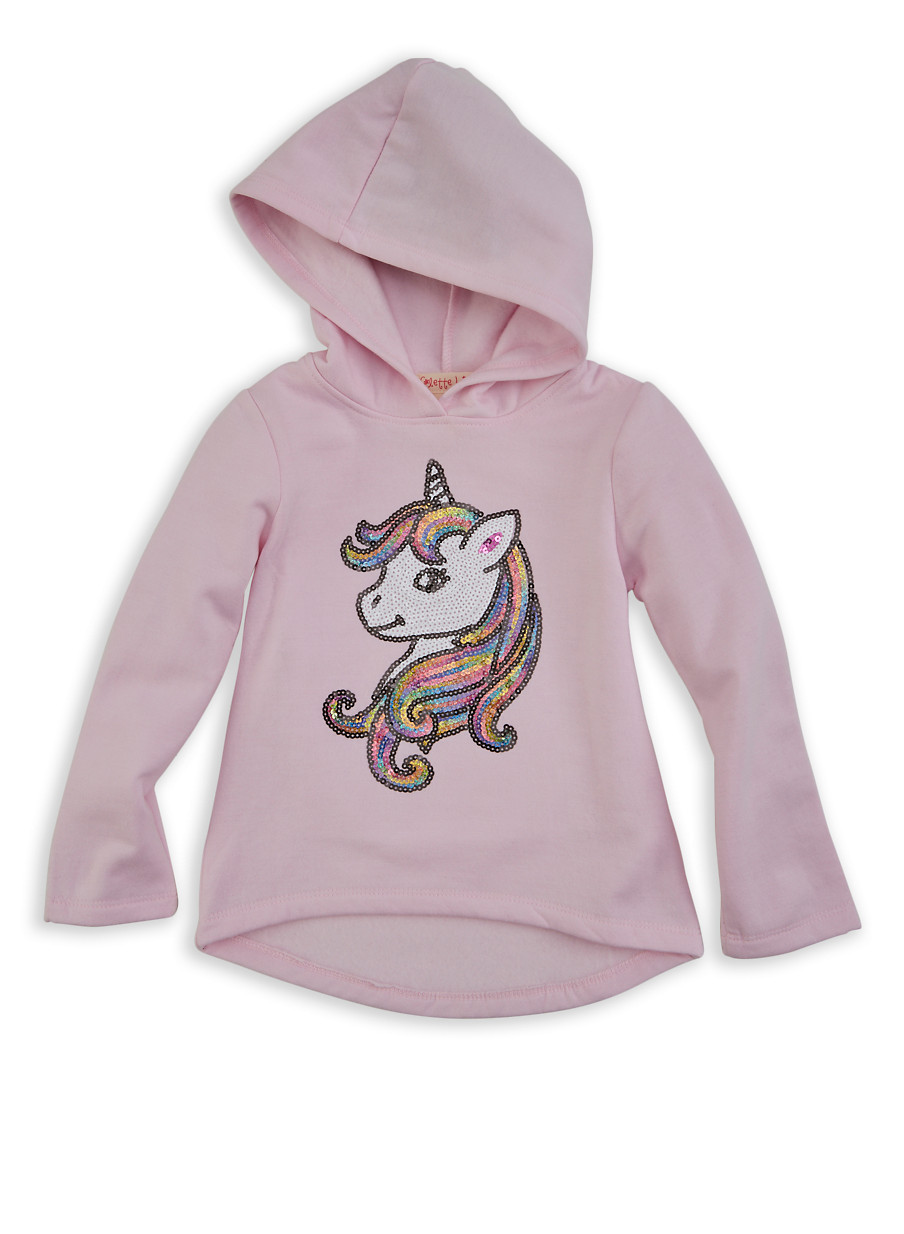 girls unicorn hoodie