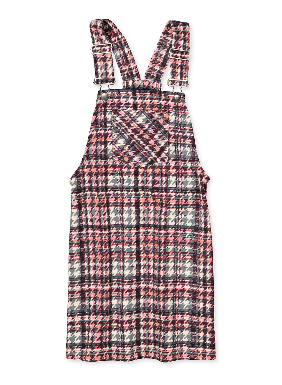 houndstooth overall dress