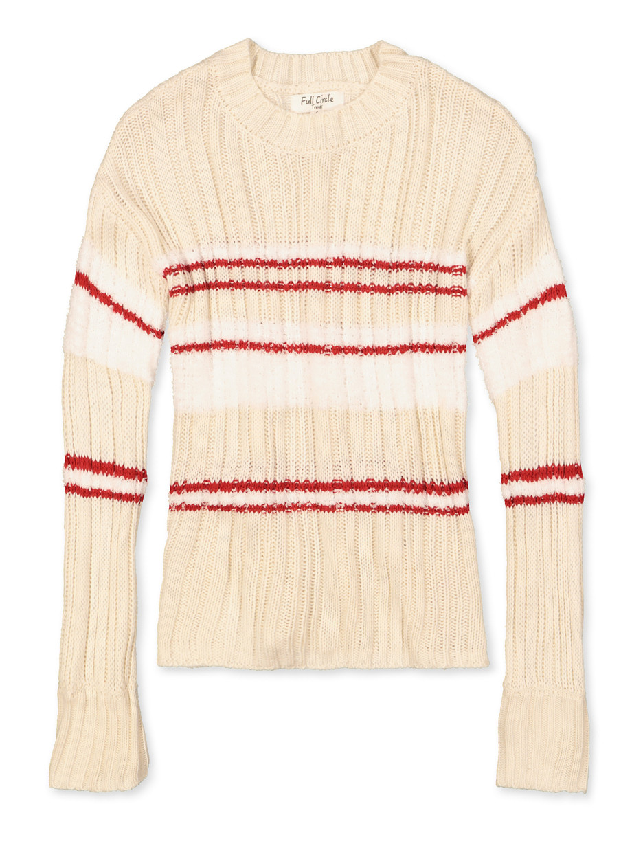 circle neck sweater