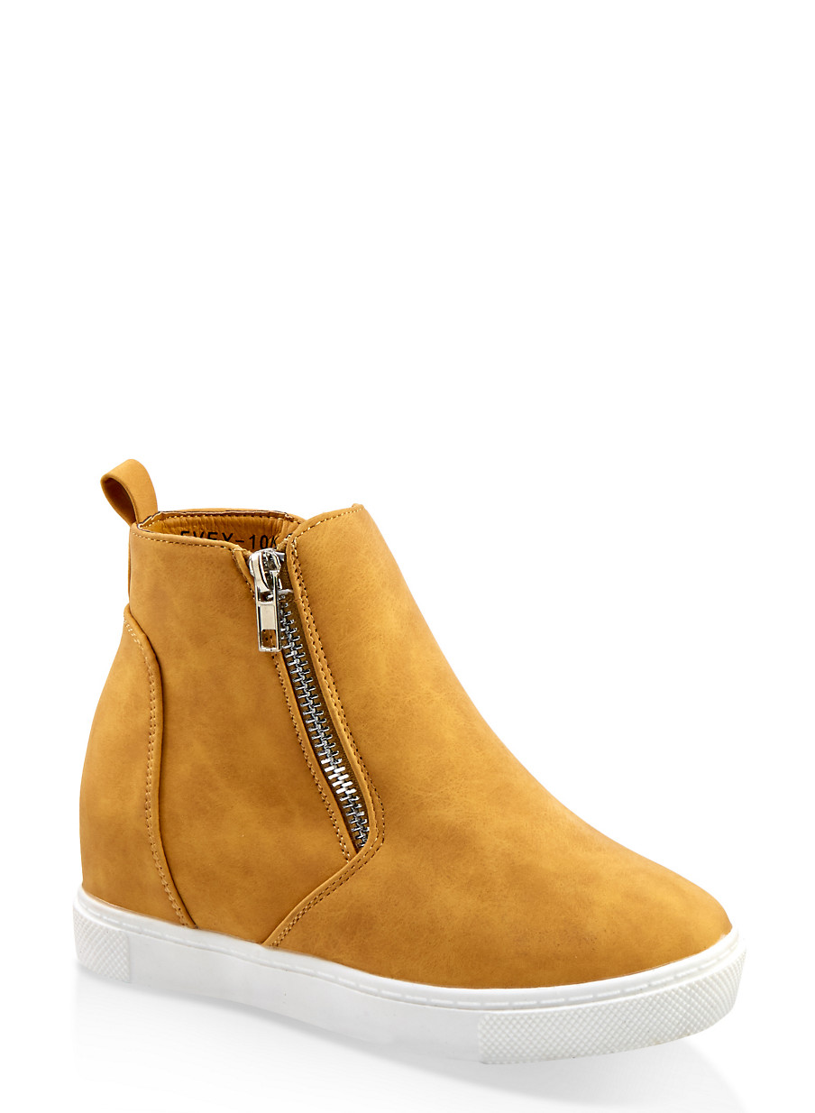 girls wedge sneakers