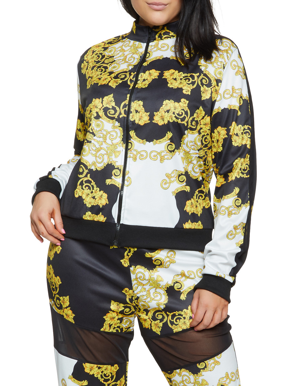plus size track jacket