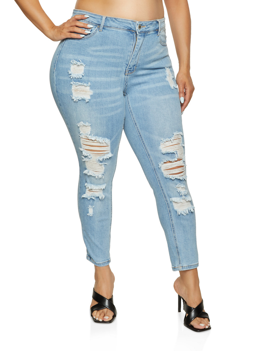 Plus Size WAX High Waisted Jeans