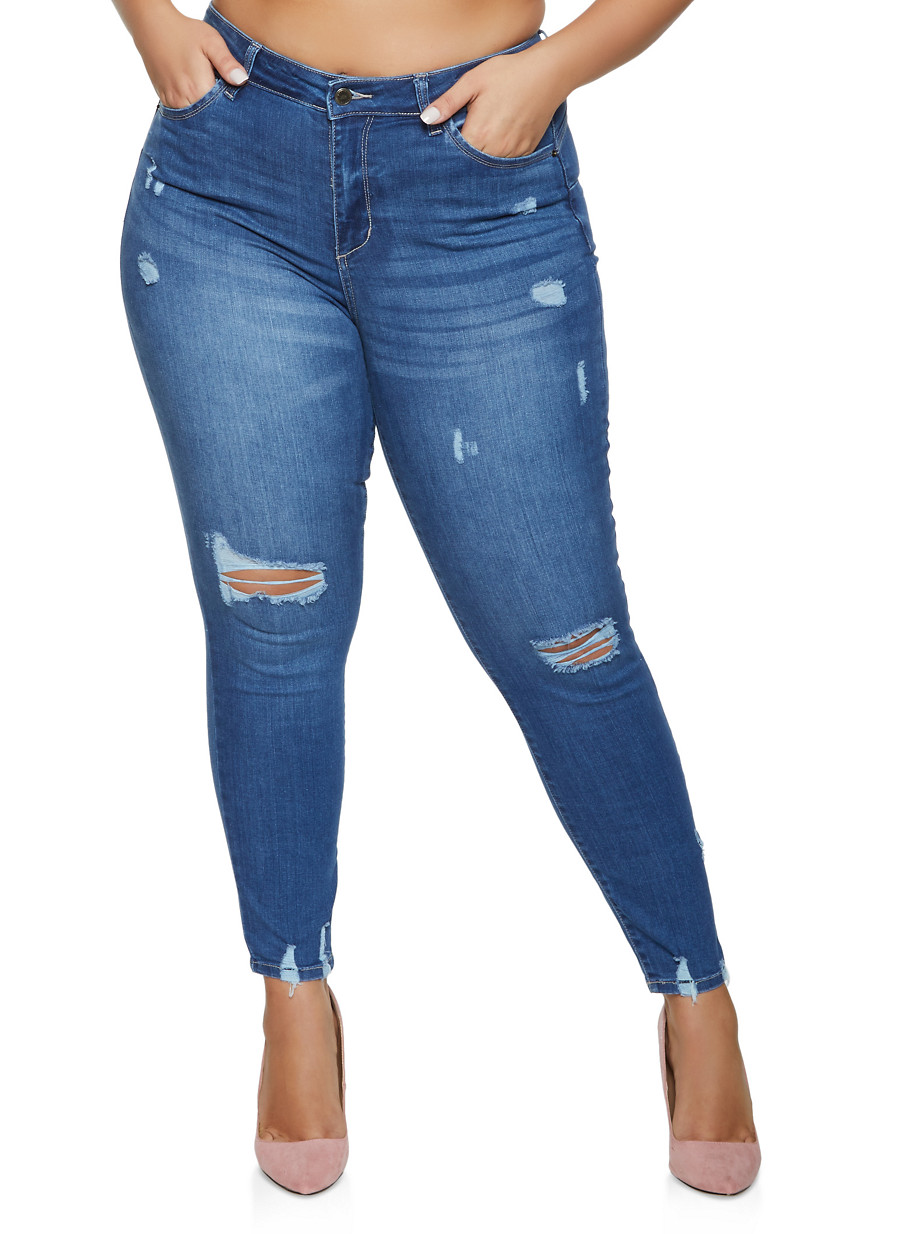 wax plus size jeans