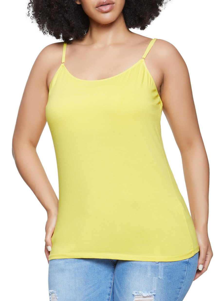 plus size yellow cami