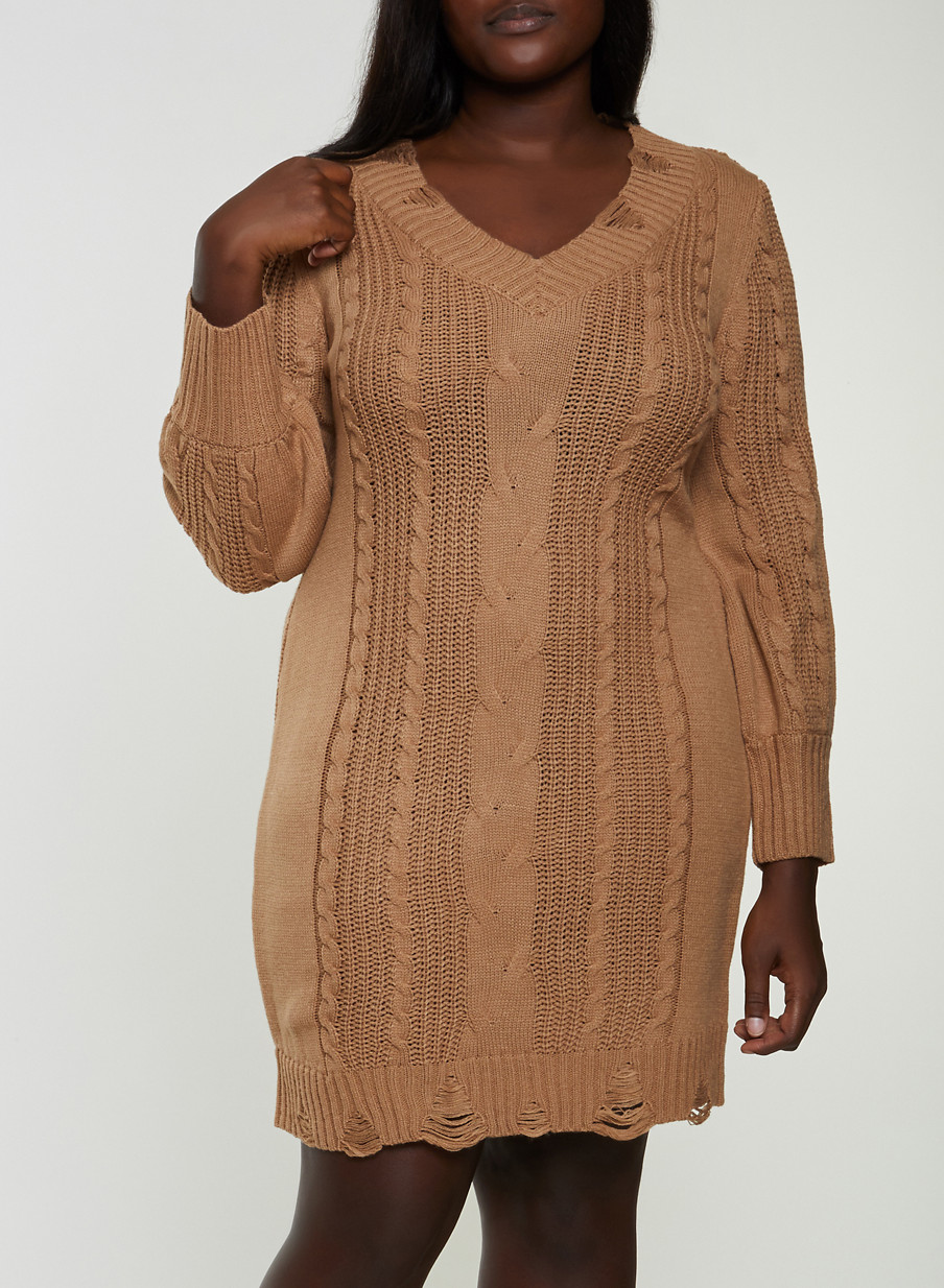 sweater dress plus size