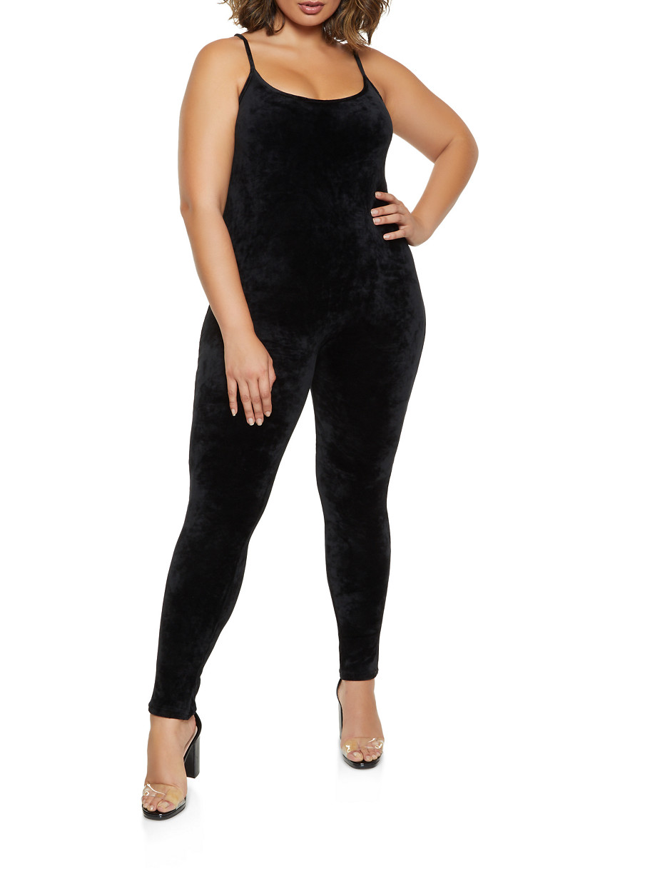 express black velvet jumpsuit