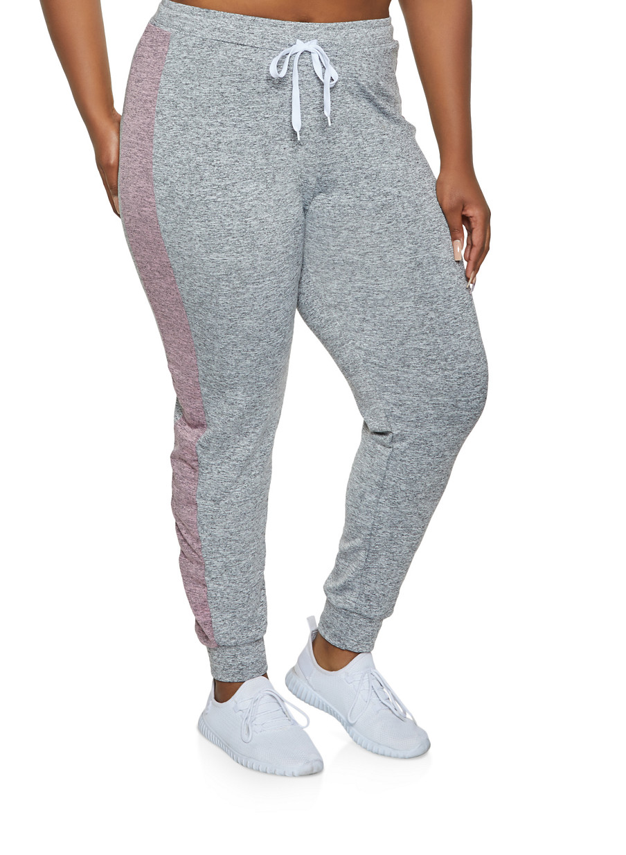 plus size high waisted joggers