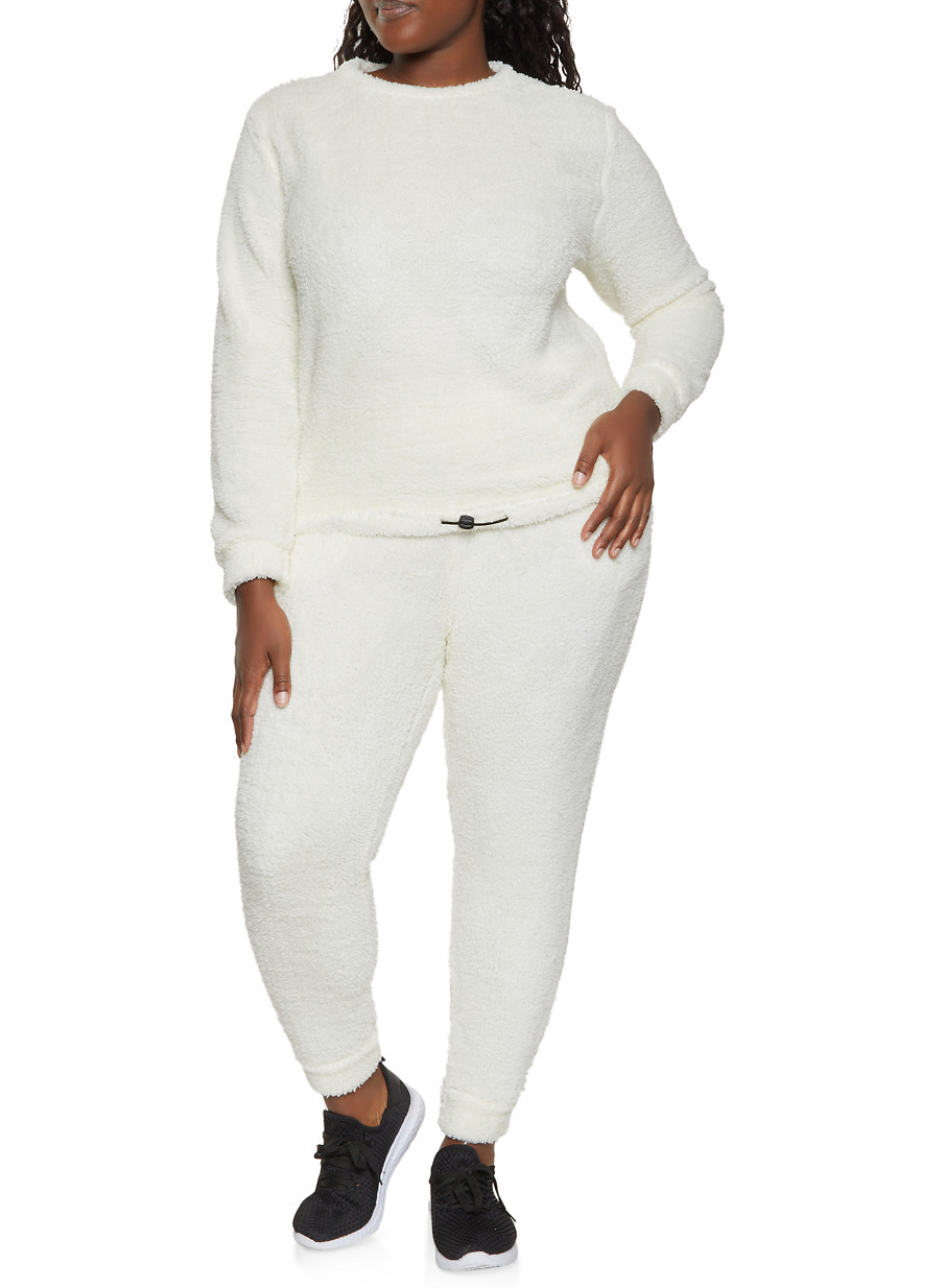 plus size sherpa sweatshirt