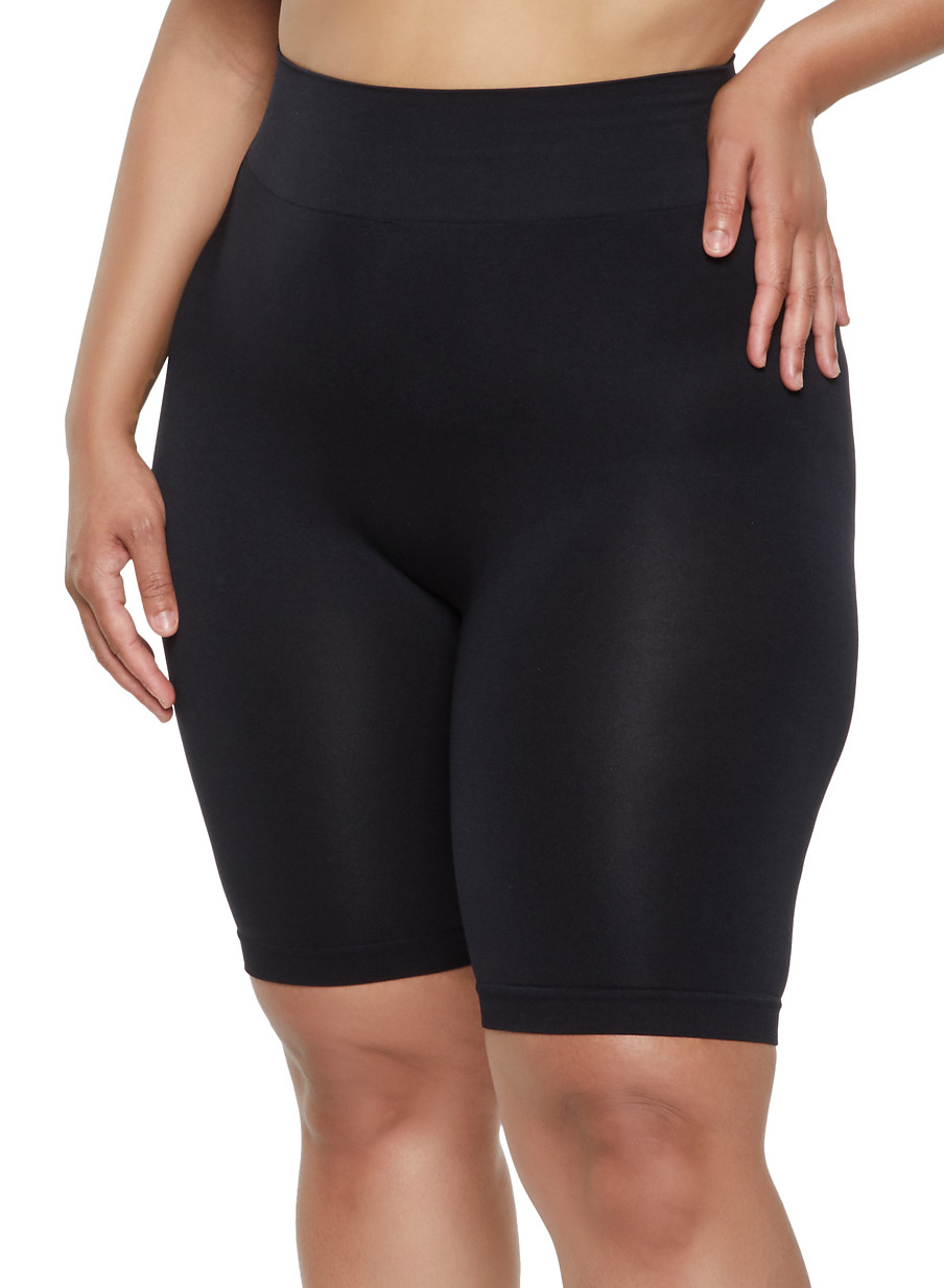 plus size biker shorts