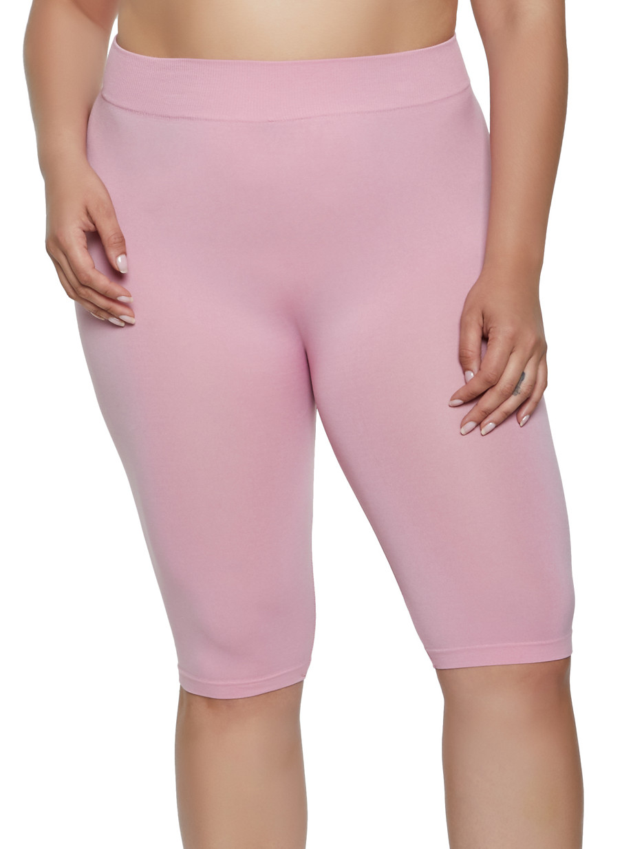 lilac biker shorts