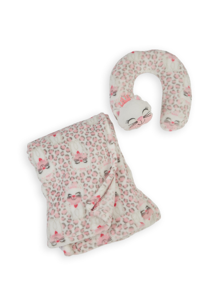 baby blanket with neck pillow