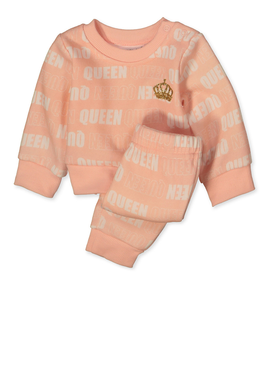 baby girl sweatshirt and joggers
