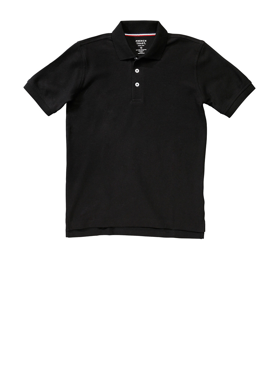 black uniform polo shirt