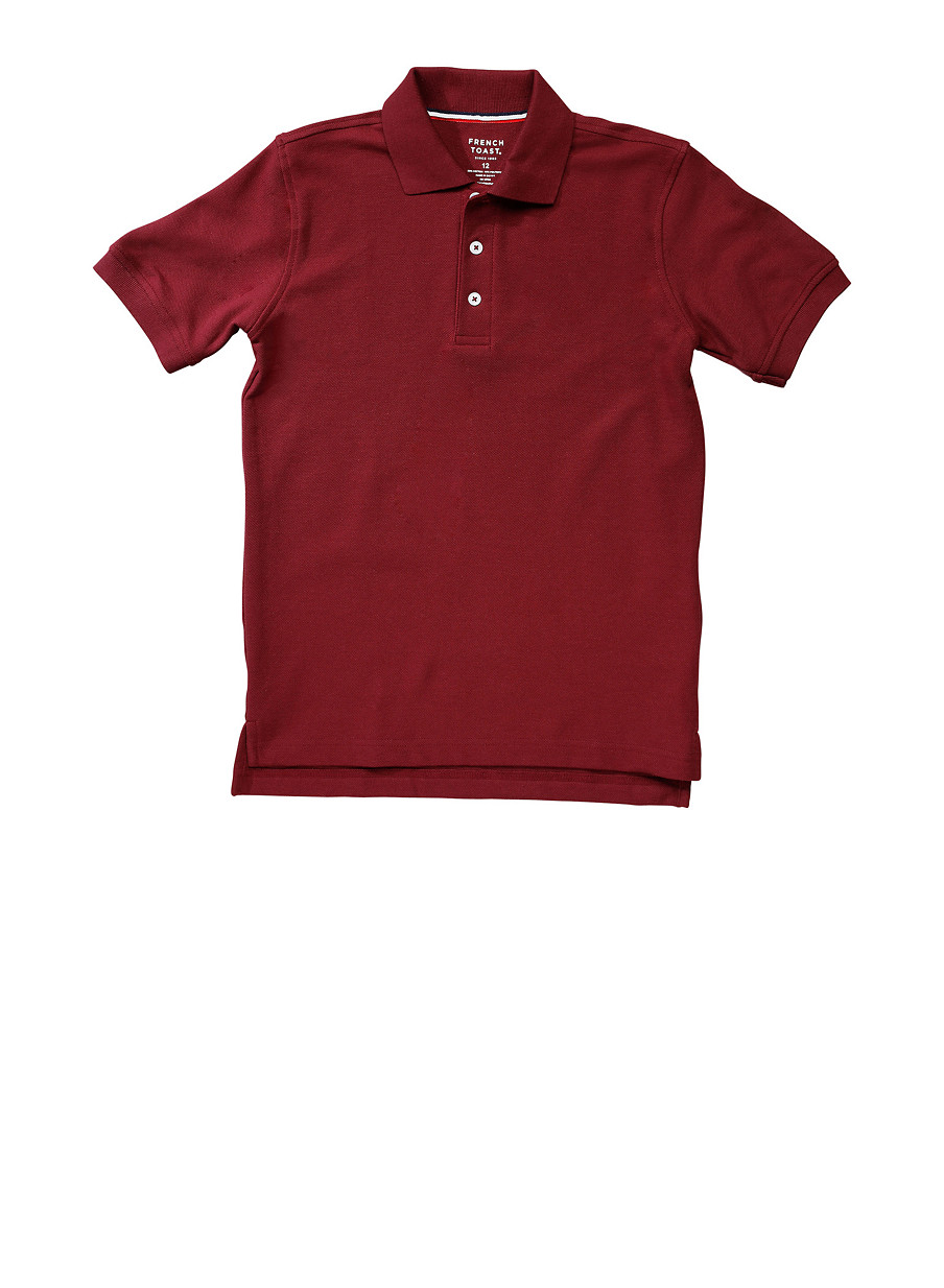 boys burgundy polo