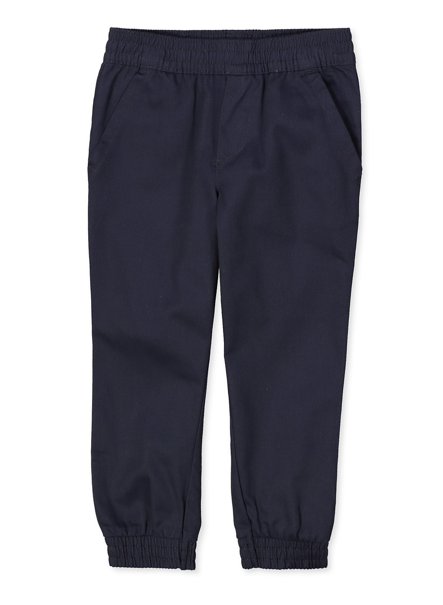 boys navy school joggers
