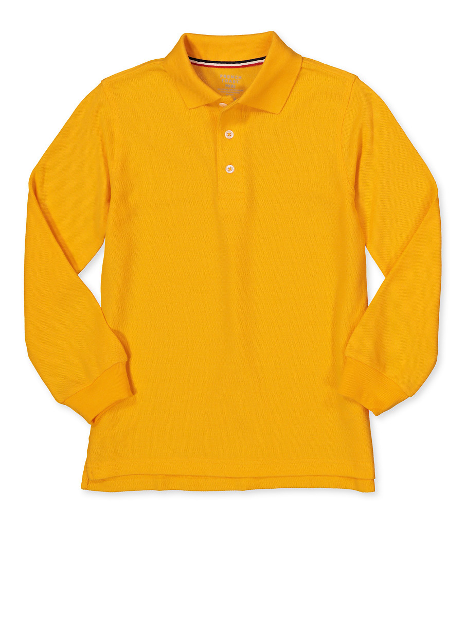 school uniform gold polo shirts