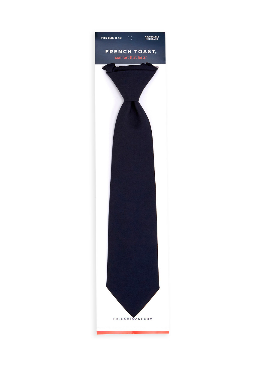 French Toast Boys Adjustable Solid 14-20 Size Tie