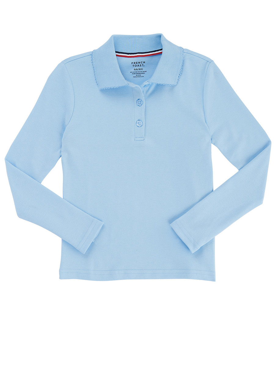 girls long sleeve polo