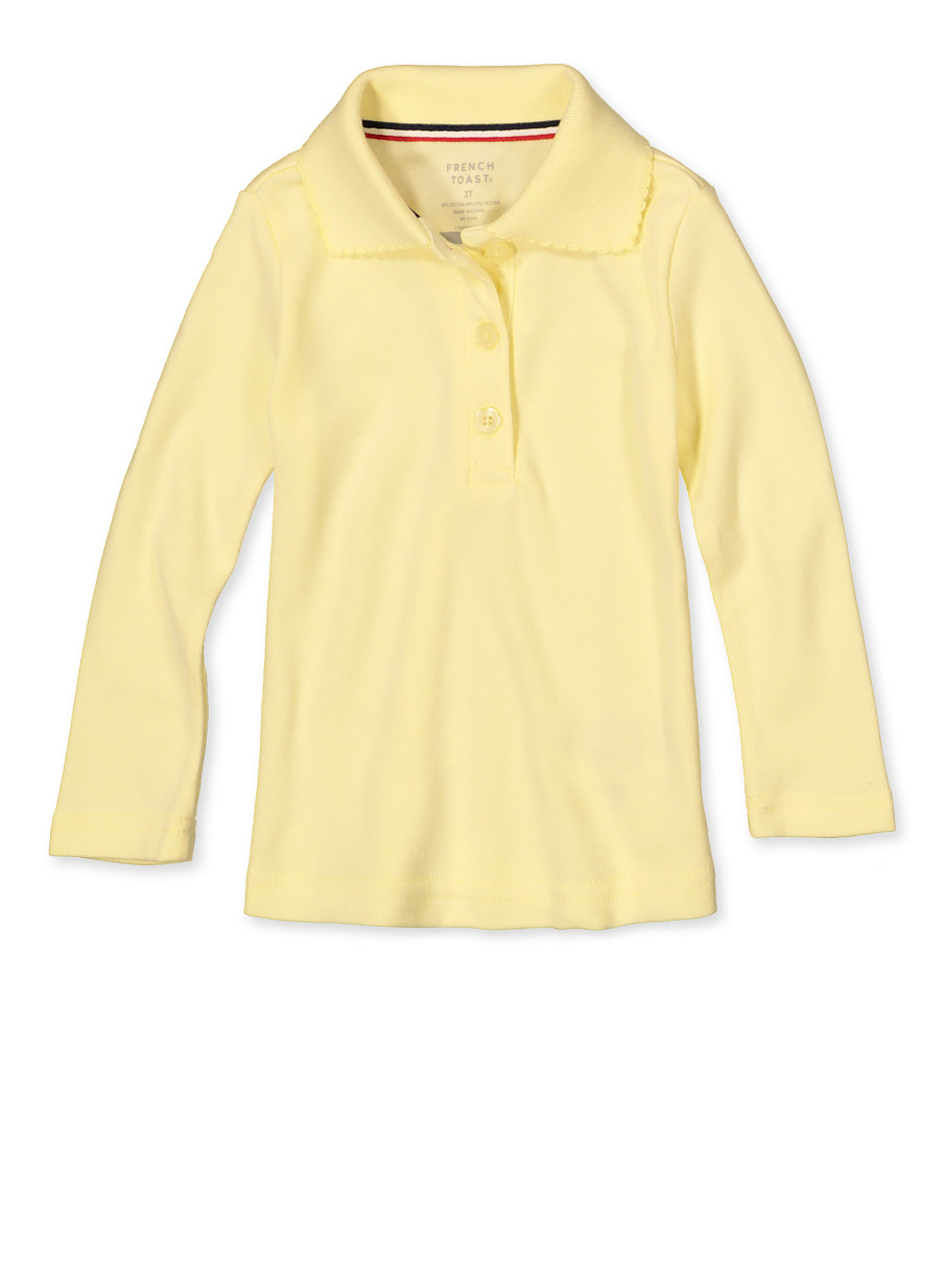 girls long sleeve polo