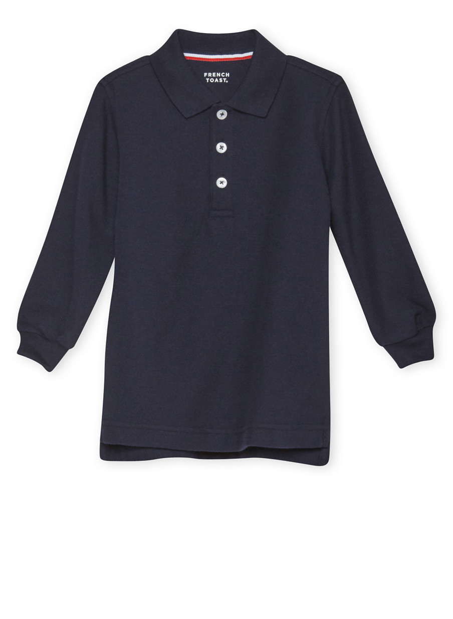 long sleeve polo shirt school uniform