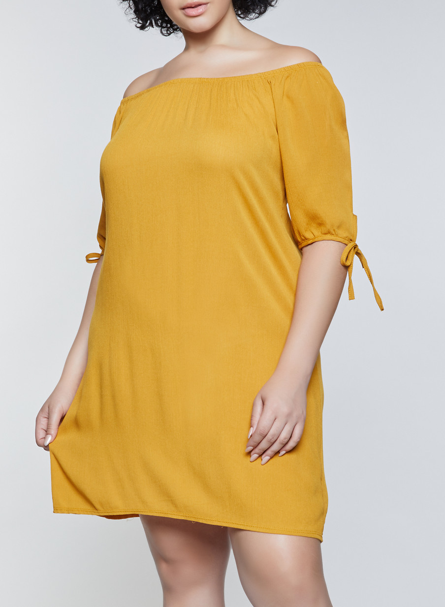 plus size gauze dress