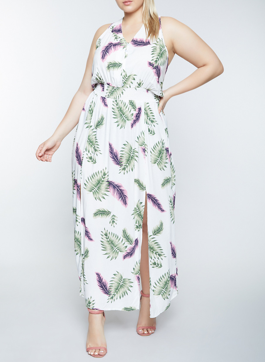 maxi dress with front slits