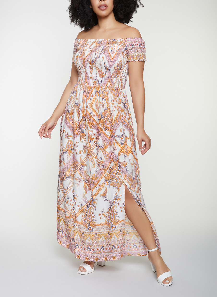 one shoulder maxi dress plus size