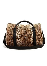 Leopard Canvas Duffle Bag
